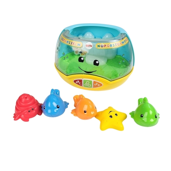 Fisher-Price Laugh & Learn Magical Lights Fishbowl Toy Interactive Light-Up - Picture 1 of 3